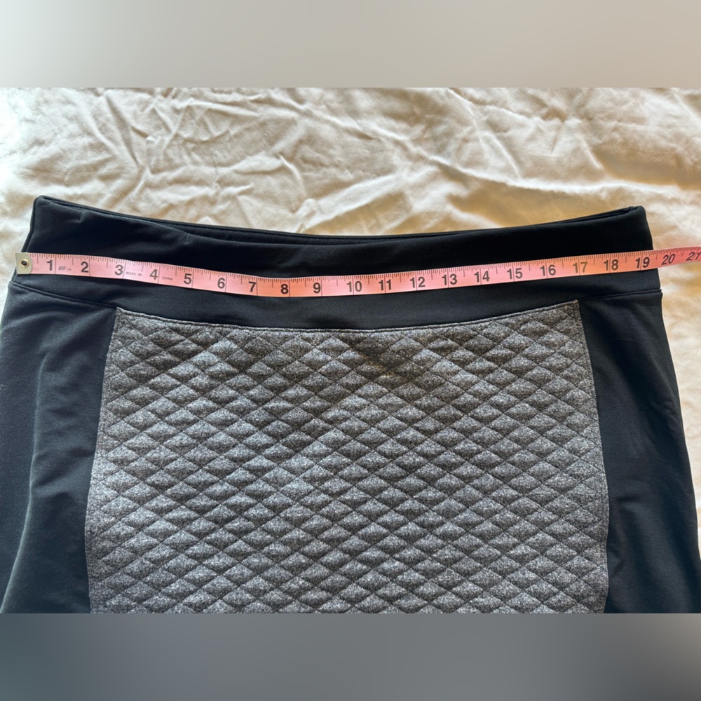 Smartwool Black and Gray Quilted Skirt - Picture 5 of 6